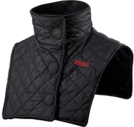 Xasbseulk Winter-Brustschutz, Tweed-Filz, Hals- und Brustwärmer, wärmeisoliert, Nackenwärmer, Brustwärmer für kaltes Wetter, Schnee und Regenschutz, Schwarz , 1