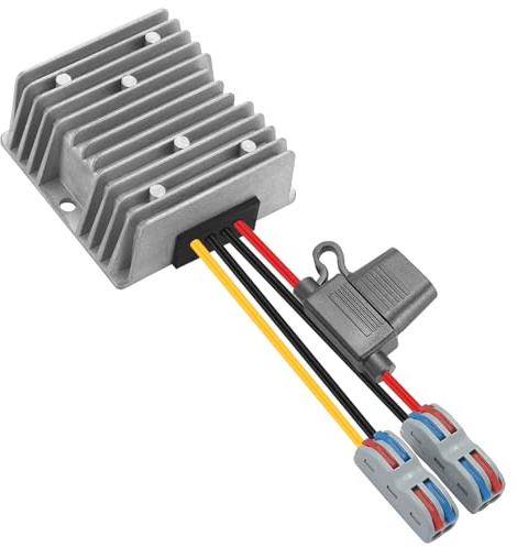 YABOANG Convertidor DC 20-90V a 12V 20A | Transformador Buck 240W Alta Potencia para Camión Automoción Luces LED