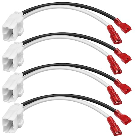 MEIRIYFA 72-6514 Lautsprecherkabel Baumstecker für Jeep Dodge Chrysler - Vordere und Hintere Tür Adapter (4 PCS)