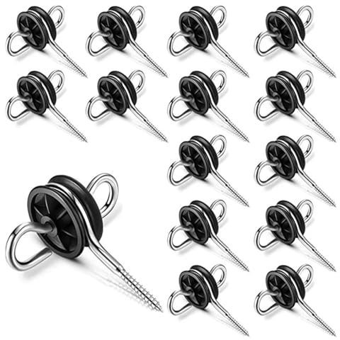 GSJNHY 12Pcs Insulators For Electric Fence Gate Handle Anchor On Farm Cattle Chick Dog Animal Livestock Electric Fence Wire Insulator