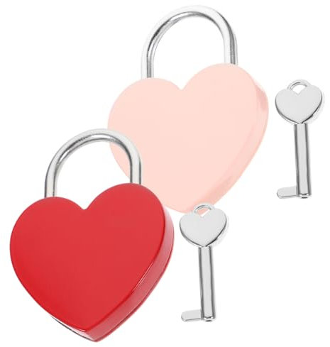 Artibetter 2sätze Herz Vorhängeschlösser Mit Schlüssel Romantische Liebesschlösser Für Zum Jahrestag Hochzeit Oder Geburtstag Für Persönliche Wünsche