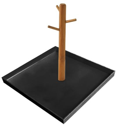 Generic - Bandeja de madera para llaves, organizador de entrada, almacenamiento de joyería y accesorios, decoración