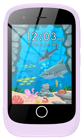 Alutoria Smartphone, Telefono Giocattoli Telefono Regalo di Compleanno Bambini, Viola