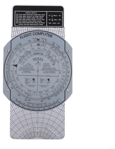 E6B Règle de navigation de vol pour traceur d'aviation pour la formation des pilotes – Outil professionnel de calcul de vol pour la navigation en avion, la planification de vol