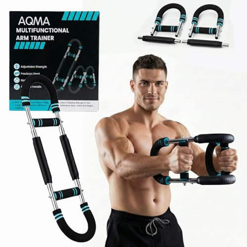 Arm Twister Trainer & Chest Expander for Men and Women, Adjustable Power Twister Bar with Dual Spring Resistance (60–100 lb), Upper Body Strength Equipment for for Home Gym Workouts