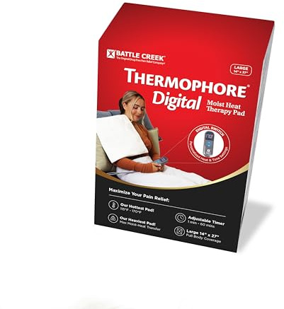 Thermophore Coussin de thérapie thermique humide numérique (modèle 655) – 35,6 x 68,6 cm