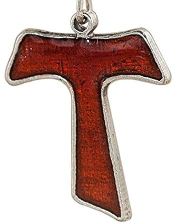 Tau Croix versilbert – Anhänger zum Selbermachen: Hochzeitsbevorzugungen, Graduierung, Modeschmuck, Armbänder, Halsketten und Dekorationen – H 3 cm – 10 Stück
