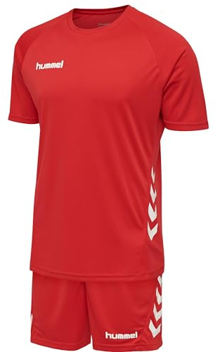 hummel Promo F9001 - Conjunto de camiseta de manga corta para hombre, color rojo