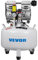 VEVOR Compressore d'Aria Senza Olio Ultra Silenzioso da 6,6 Galloni, Compressore Silenziato, Compressore d'Aria 850 W, Rumorosità meno 48 dB, Compressore d'aria Portatile Senza Olio Verticale