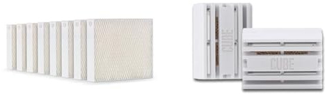 Stadler Form 8er Luftbefeuchter-Filter, Pflanzen-und Textilfasern, behandelt, 8-er Set & Water Cube, hygienisch, passend für Luftbefeuchter und Luftwäscher, 2er-Pack, Kunststoff