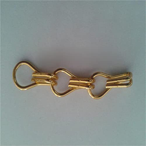 1.6mm 90 * 210cm Gold Color Anodized Aluminum Chain Link Hook Fly Insect Screen Curtains-Gold