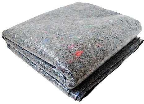 Nespoli Feutre absorbant avec plastique de protection, 3 m², 180 g/m² pour travaux de peinture, bricolage, couverture de sol, antidérapant et imperméable