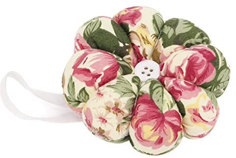 Handgelenk-Nadelkissen, Florales Nadelkissen Zum Nähen, Nadeln und Nadelkissen, Blumen-Handgelenknadel-Nadelkissen, Nadelkissen Zum Nähen mit Verstellbarem Gummiband, Passend für