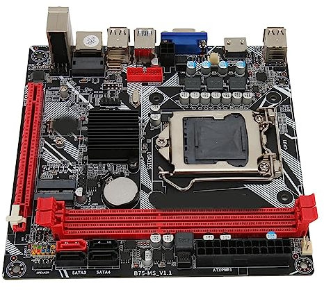 Scheda Madre B75 MS, Sostituzione WiFi M.2 Scheda Madre B75 MS LGA 1155 SATA2.0 Supporto Memoria DDR3 per Ufficio