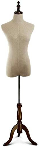 ZERAPH Professionelle Schneiderpuppe mit Ständer, hölzerne Schneiderpuppe, Modellkleidform, Torso, Schneiderpuppe, Vintage (Farbe: B, Größe: mittel)