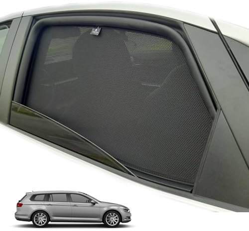 XTRM-CAR Sonnenschutz Blenden für VW Passat B8 Kombi (2014-2023) ideal angepasst, UV-Schutz, Hitzereduktion (Komplettes Set)