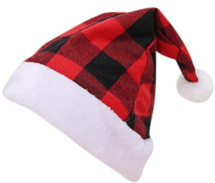 YiQinzcxg Sombrero de fiesta de peluche, festival, reunión familiar, fiestas, accesorios favoritos, gorro de vacaciones, gorro decorativo de Navidad