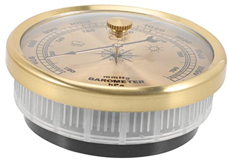 KITANDOVE Zifferblattbarometer Ersatzteile Für Windspiele Wetterfahne Hängende Temperaturanzeige Indoor-barometer Wandthermometer Innen Wetterstationsbarometer Barometer-messgerät Metall