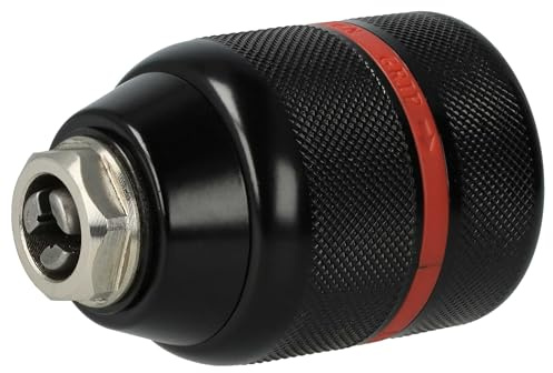vhbw Mandril de acción rápida compatible con Metabo PowerMaxx SB Basic | SB 18 LT BL destornilladores y taladros inalámbricos rojo / negro