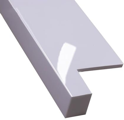 XILYZMO Davanzali Interni su Misura PVC, Misura Personalizzata Soglia Doccia Cordolo, Tagliabile Bordo Davanzale Protezione, PVC Davanzali Piastra Protettiva per Portico(A-Type,90/W20)