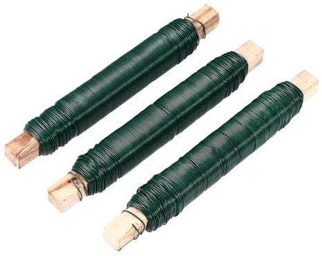 OFFSCH Beschichtete Eisen Drähte Für Gartenarbeit 3 Stücke Metall Farbe Drähte Diy Für Blumensträuße Flexibel Und Langlebig