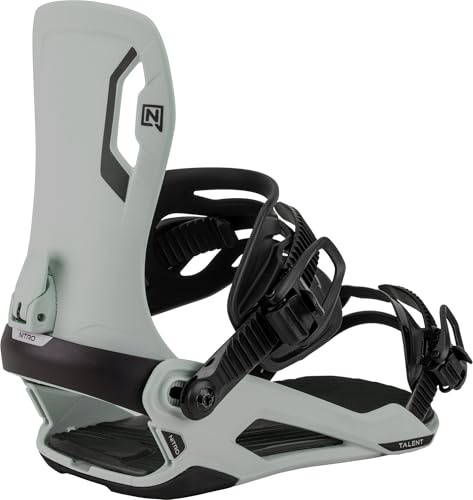 Nitro Unisex – Talento Adulto vinculación Snowboard, Gris Neutro, L