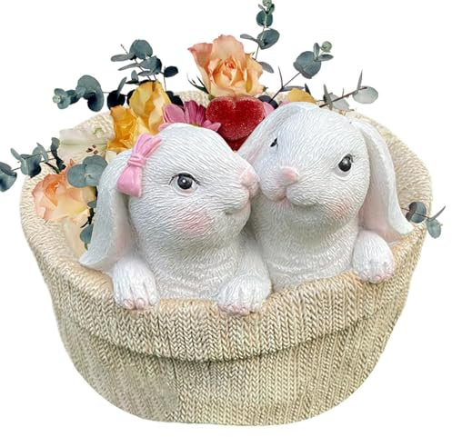 Générique Planteur intérieur, Pots de Plantation d'animaux - Adorable Pot d'orchidées,Vase drôle pour, Bassin de Rangement en résine pour la Maison, Studio, Restaurant