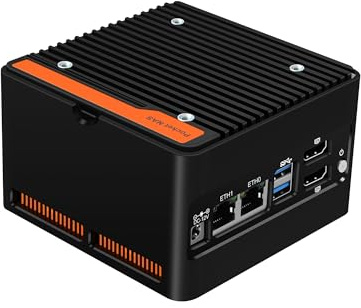 AIOPCWA N150 Mini PC NAS (N100 Upgrade), 4 x M.2 NVMe X86-P6 Mini Desktop Computer with 2 x i226-V 2.5GbE LAN, DDR5 Micro PC 16GB RAM 256GB SSD, 2-Display, WiFi7/BT5.4 Expandable