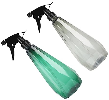 ibasenice Lot De 2 Flacons Pulvérisateurs De Jardinage 1l En Plastique, Vaporisateurs Domestiques Multifonctions Pour Arrosage Fleurs, Protection Solaire, Couleur Gris Étoilé Et Vert Bambou