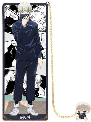 Sonsoke Satoru Gojo Anime Metall-Lesezeichen 9 cm – Stylische Charaktere für Manga & Bücher (Inumaki Toge 2)
