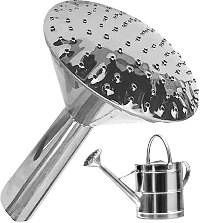 Watering Can Spout Replacement, 11cm Stainless Steel Watering Can Rose Head, Rust-Resistant Sprinkler Spray Spout Nozzle for Most Garden Cans