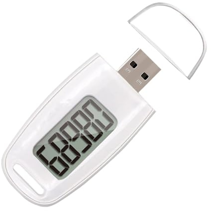 Contapassi Semplice, Contapassi 3D Da Passeggio Con Batteria Ricaricabile, Fitness Tracker Accurato, Contapassi Digitale Lettura Accurata