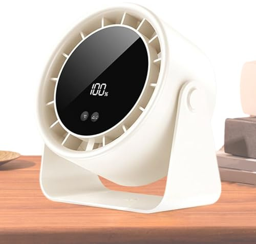 Mini Desk Fan - Portable Personal Cooling, Quiet Desktop Airflow Device | USB Powered Small Ventilator for Office Dorm Bedroom Study Travel Camping Outdoor Indoor Use Lightweight Compact Efficient Des