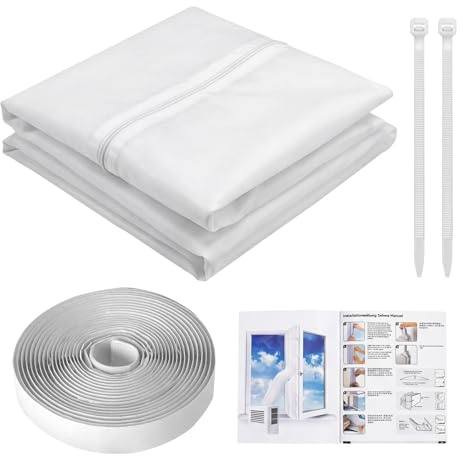 Kit de climatiseur portable avec fermeture éclair étanche 400 cm