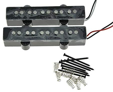 kaish schwarz 5-Saiten J Bass Alnico 5 Tonabnehmer Set 60 's Vintage Sound Jazz Bass Tonabnehmer