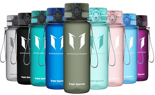 Sparrow Gourde Sport 750ml - sans BPA - Tritan Plastique Bouteille d'eau