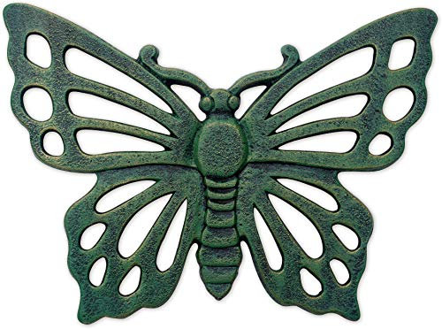 Sunset Vista Designs 93575 Gartenweg, Gusseisen, Schmetterling, Grüngrau