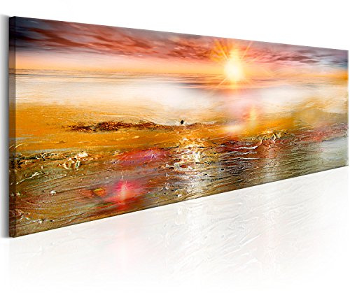 murando - Leinwandbild Landschaft wie gemalt, 90x30 cm, 1-teilig, modern | Hochwertige Leinwand, sofort aufhängbar, ideal fürs Wohn- oder Schlafzimmer, wasserfest und lichtecht, langlebig, stilvoll