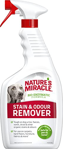 Nature’s Miracle Flecken- & Geruchsentferner Hund, 709 ml | Enzymreiniger | zur einfachen Beseitigung von Verschmutzungen z. B. Kot, Speichel | Geruchsneutralisierer mit Zitrusduft