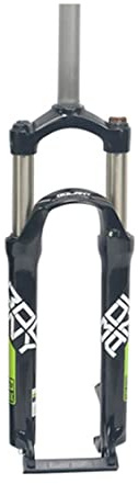 MTB-Gabeln Mountainbike-Federgabel 24 Zoll QR 9mm MTB-Luftfedergabel, Federweg 100 mm Zugstufeneinstellung Gerades Rohr Manueller Lockout (Color : Black4, Size : 24inch)