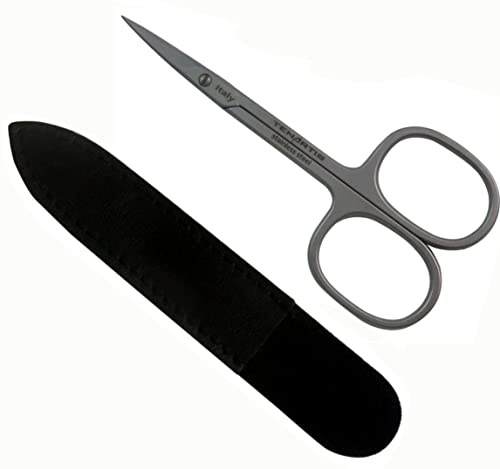 Tenartis 810 Forbici Manicure per Pellicine e Cuticole Inox #PlasticFree con Fodero in Pelle Ecosostenibile - Made in Italy