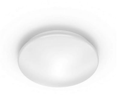 PHILIPS Moire Wand- und Deckenleuchte, 10W, rund, warmweiß, weiß