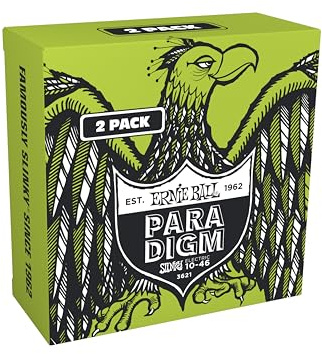 Ernie Ball Regular Slinky Paradigm E-Gitarrensaiten, 2er-Pack 10-46