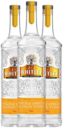 Vodka J.J. Whitley Peach & Apricot Russian 70 cl (Caja de 3 Botellas de 70 cl)