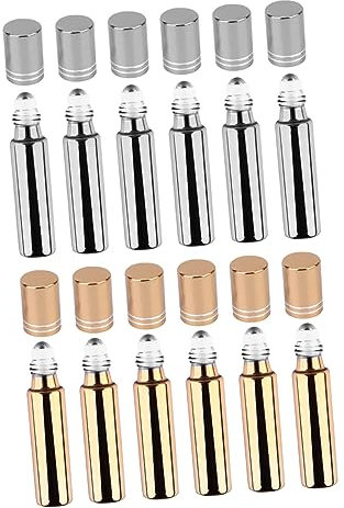 Didiseaon 12piezas Frasco De Perfume Tapón Botellas De Vidrio Uv Para Aceite Esencial Botellas Rellenables Para Cuidado Personal