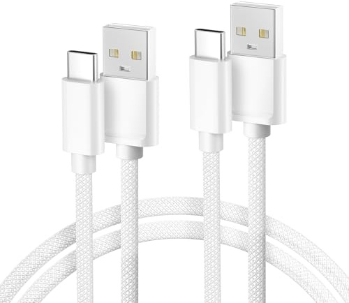 Basesailor Car Ladekabel für iPhone 17 16 15 Pro Max,USB A zu USB C Ladekabel 1M 2Stück,Typ C Schnellladekabel,USBC Kabel für Android Auto KFZ Zigarettenanzünder Zigarettenstecker,Apple Carplay
