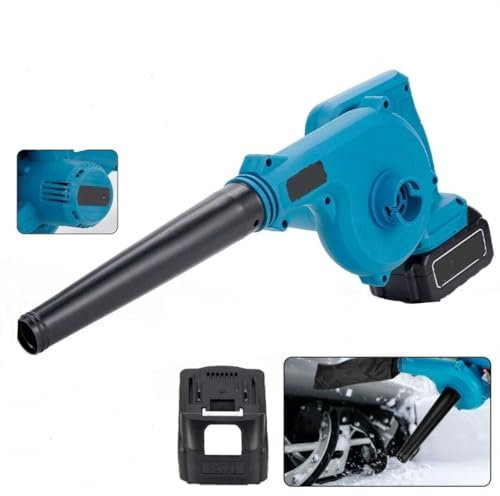 Soffiatore a batteria,aspiratore elettrico con sacco di raccolta e cannello, per aspirare e soffiare foglie,polvere e pulizia del giardino,aspirapolvere 2 in 1