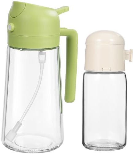 Cabilock Oil Sprayer Dispenser Precision Salt Shaker Reusable Kitchen Glass Spray Bottle for Cooking for Measuring and Pouring