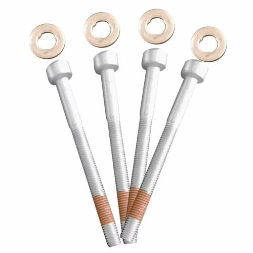 Dixhills Perno de abrazadera de inyector con kit de sellado de arandela compatible con Clase A W168 W169 Clase B W245 Clase C CL203 W202 W203 W204 Clase E W210 Repuesto para A0009902907 A0039904012