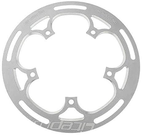 getuse 52T Fahrrad-Kettenblattschutz, BCD 130 mm, Mountainbike-Kurbelreparaturteile – langlebige Aluminiumlegierung, einfache Installation, glatte Oberfläche, elliptisches Design für verbesserte